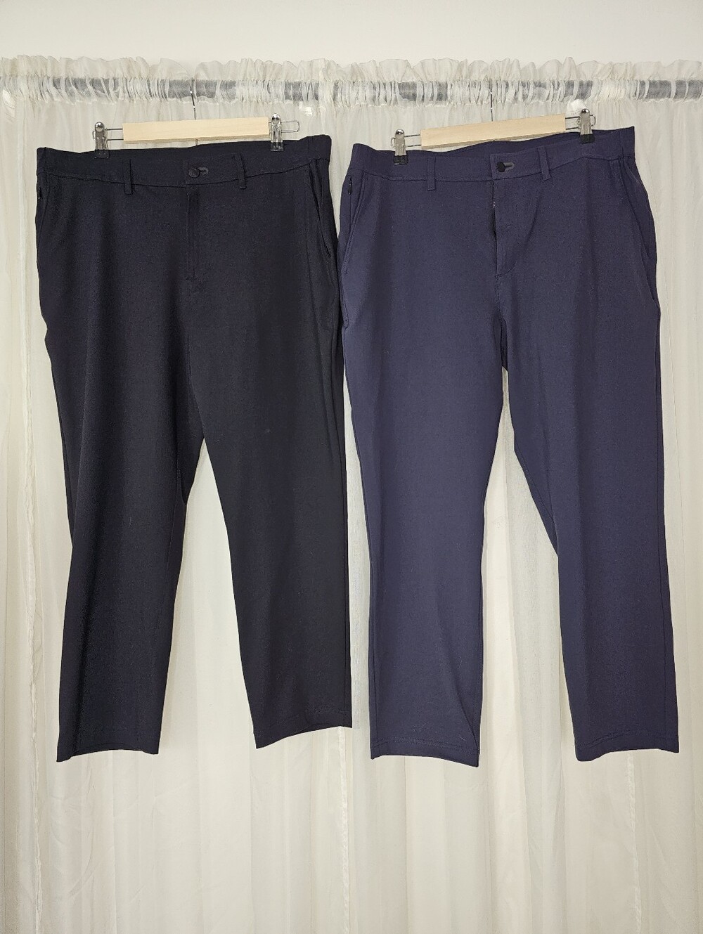 Public Rec Performance Pants Lot Of 2 Tapered Stretch Chino Navy & Black Size 36